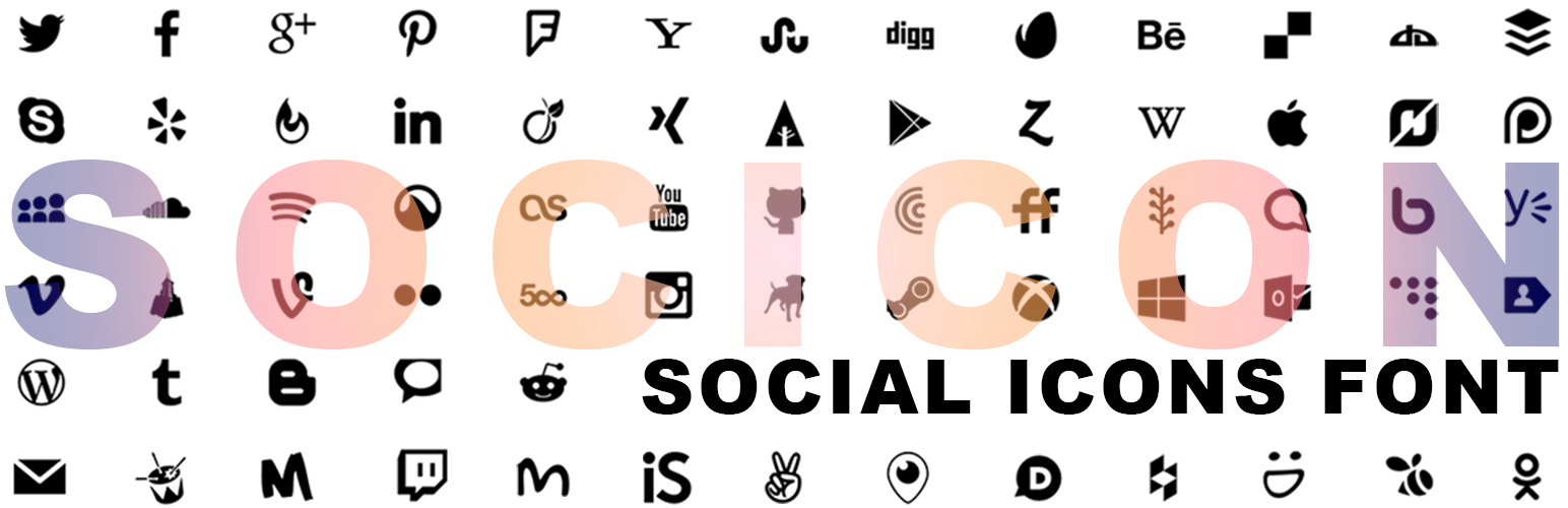 Socicon the social icons font plugin for WordPress by Erica Franz.