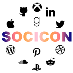 Socicon the social icon font.